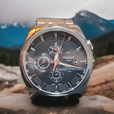 Tissot Couturier Chronograph Silver Men's Watch - T035627A - Image 1 of 4