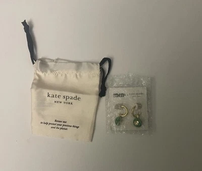 Pendientes Puño Kate Spade M&M's Verde Dije Huggies Tono Dorado Caramelo Nuevos con Etiquetas Foto 1 de 2