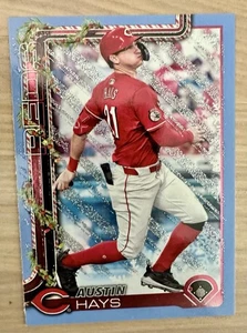 2025 Topps Holiday Austin Hays Light Blue Metallic #H67 Cincinnati Reds - Picture 1 of 1