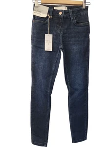 Next Skinny Mid Rise Jeans Petite Size 6P Blue Denim Cotton Blend - Picture 1 of 7