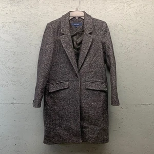 Cole Haan Wollmischung Mantel Damen 4 grau einreihig Wintermantel - Bild 1 von 10
