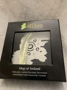 John Hinde schöne Irland Karte Irland Weihnachtsschmuck Swarovski Kristall - Bild 1 von 6