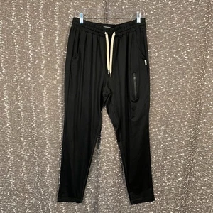 Pantalones de rendimiento Feat negros FlowTech Roam con cordón atletismo grandes para hombre - Imagen 1 de 13
