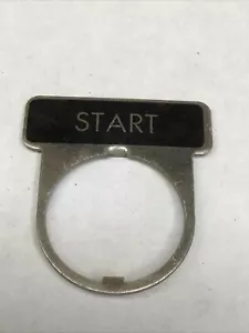 Legend Name Plate For Control Button Switch “ START ” - Picture 1 of 3