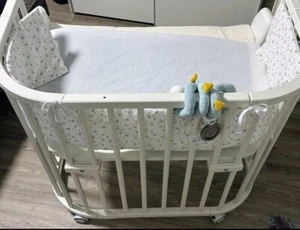 Baby Bay Beistellbett Baby - original + Verlängerung + Betthimmel + Zubehör - Bild 1 von 14
