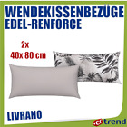 LIVARNO Edel-Renforc Wendekissenbezge, 2 Stck, 40 x 80 cm NEU !!