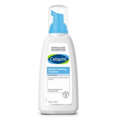 Limpiador facial en espuma de Cetaphil limpiador en espuma suave para todo tipo de piel - 236 ml Foto 1 de 4