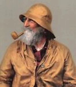 SOMBRERO FRANCÉS DE PESCADOR DE MARINERO DE LOS AÑOS 50 ~ HECHO EN FRANCIA ~ RARO SIN USAR DE COLECCIÓN - Imagen 1 de 11