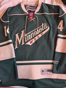 NHL Reebok Minnesota Wild Martin Havlat Green Wordmark Hockey Jersey, Size L - Picture 1 of 4