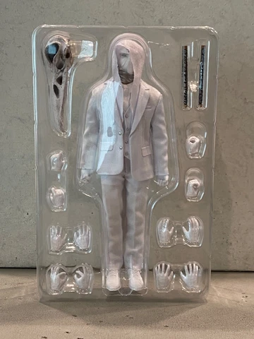 AT-MK-WH-B: Aton custom 1/12 MoonKnight Mr. Knight Figure (With Hood, No Blood) Cover