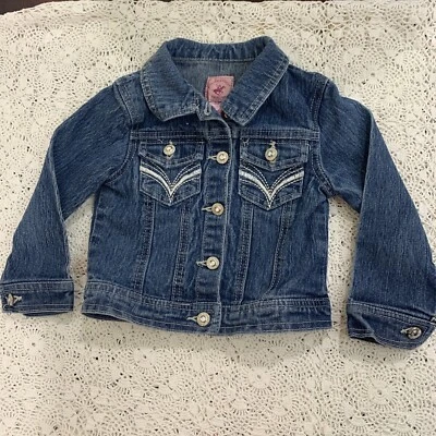 Beverly Hills поло клуб джинсовой ткани Rheistone девочек куртка размер 3T - Изображение 1 из 4