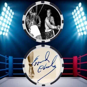EZZARD CHARLES - BOXING HALL OF FAME - POKER CHIP - ***SIGNED/AUTO*** - Picture 1 of 2