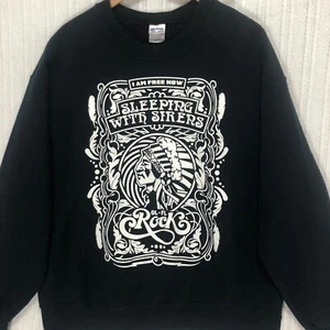 Sudadera Dormir Con Sirenas Banda Estampado Gráfico Rock Olando-Florida Talla L - Imagen 1 de 6