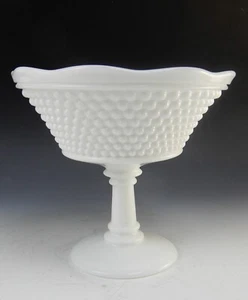 Vintage Westmoreland American Hobnail Milk Glass Open Compote - Picture 1 of 4