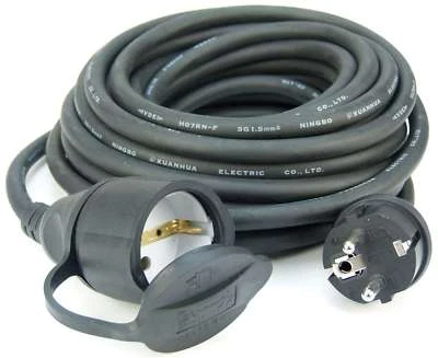 VARYTEC 10 m Verlängerungskabel f. Außen Baustelle IP44 H07RN-F Schuko Kabel Stromkabel