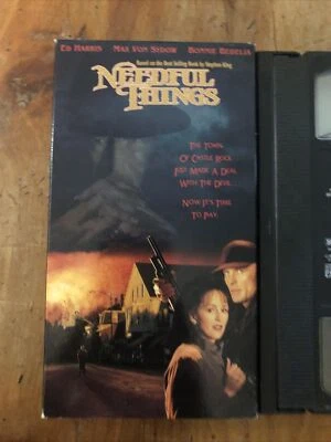 Needful Things-Vintage Stephen King VHS Movie Ed Harris Horror 1993/94 - Image 1 of 4