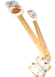 Espátulas de silicona FALL ~ Juego de 2 ~ ENAMÓRATE Y FAMILIA SE REÚNE AQUÍ ~ 2 tamaños - Imagen 1 de 1