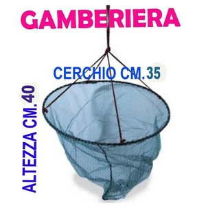 Rete Cattura Gamberi Trappola Nassa Pesca Gamberiera - Foto 1 di 1