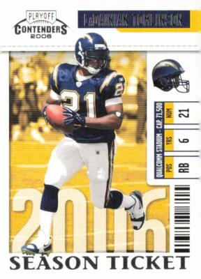 2006 Playoff Contenders #80 LaDainian Tomlinson - Image 1 of 2