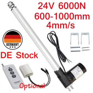 6000N Accionamiento lineal eléctrico DC 24V 600mm~1000mm Motor lineal Motor de elevación 4mm/s - Imagen 1 de 28