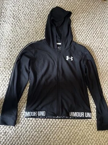 Under Armour Heatgear loose hooded zip up size Youth Medium - Picture 1 of 4