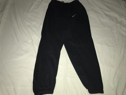 Nike Team Black Sweatpants With Drawstrings Men's Size XL Cover