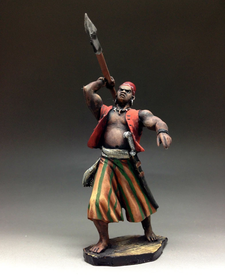 Brinquedo de estanho soldados pirata 54 rmm estatueta escultura de metal pintada à mão EM ESTOQUE - Imagem 1 de 4