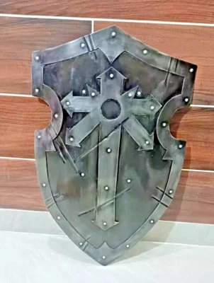中世纪 Bouclier Maraudeur 盾钢盔甲战斗准备战士重型盾牌 — 第 1/4 张图片