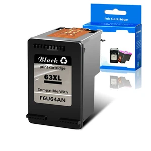 Cartucho de tinta negra 1 UNP 63XL para HP OfficeJet 5230 5232 5252 5255 4656 4657 4658 - Imagen 1 de 8