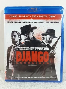 Django Unchained Bluray + DVD + Digital Brand New Sealed Jamie Fox Leonardo Dica - Picture 1 of 2