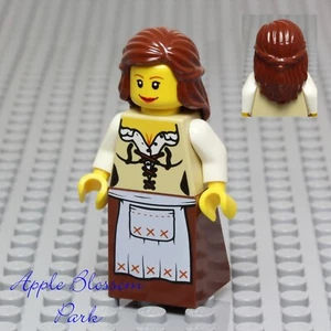 LEGO Castillo MILK MAID MINIFIGURA - Vestido Corsé Tostado Torso Doncella Mujer Niña 10193 - Imagen 1 de 4