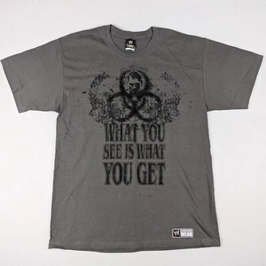 WWE Dave Batista Grey Large T-Shirt Authentic 'What You See Is What You Get' Tee - Picture 1 of 9
