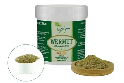 VITA IDEAL Vegan® WERMUT Kraut PULVER Artemisia absinth. WERMUTKRAUT +Messlöffel - Bild 1 von 4