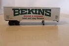 HO Scale Walthers, 40' Semi Truck Trailer, Bekins Moving & Storage, White