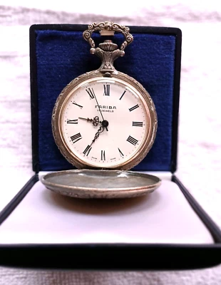Vintage FARIBA Taschenuhr – 17 Jewels, Swiss Made "Einzelstück" Funktionsfähig - Bild 1 von 4