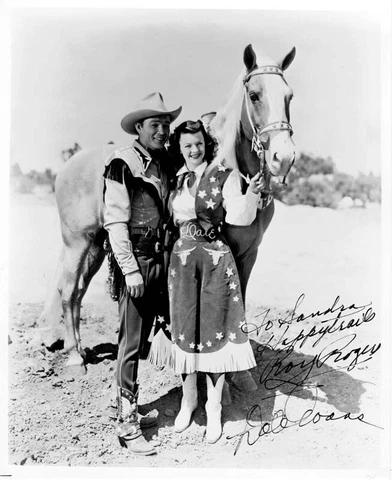 ROY ROGERS - AUTOGRAPHED INSCRIBED PHOTOGRAPH CO-SIGNED BY: DALE EVANS Cover