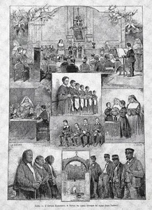 1888 Stampa ROMA OSPIZIO MARGHERITA DI SAVOIA PER I CIECHI - Imagen 1 de 1