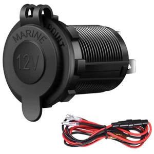 Prise allume cigare 12V voiture marine moto camping car prise d'alimentation - Photo 1 sur 12