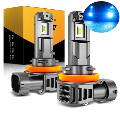 AUXBEAM Fanless 60W H11 H8 LED Bulbs Fog Light 8000K for Nissan Sentra 2013-2025 - Image 1 of 4