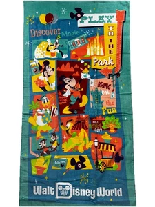 2 Disney Beach Towels Mickey & Friends 64"x34" Walt Disney World New w/ Tags - Picture 1 of 3