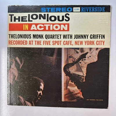 In Action Record Vinyl Thelonious Monk Riverside RLP 1190 Stereo - Image 1 of 4