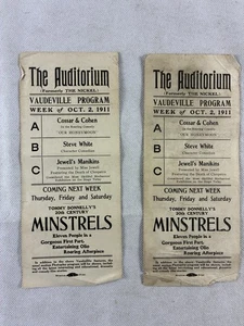 The Aduditorium(Formerly The Nickel) Vaudeville Program, 1911(2), Chicago? - Picture 1 of 4