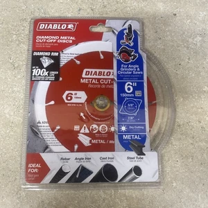 Diablo 6 in. Diamond Metal Cut-Off Wheel 0.047 in. x 7/8 in. 1 pk - Picture 1 of 8