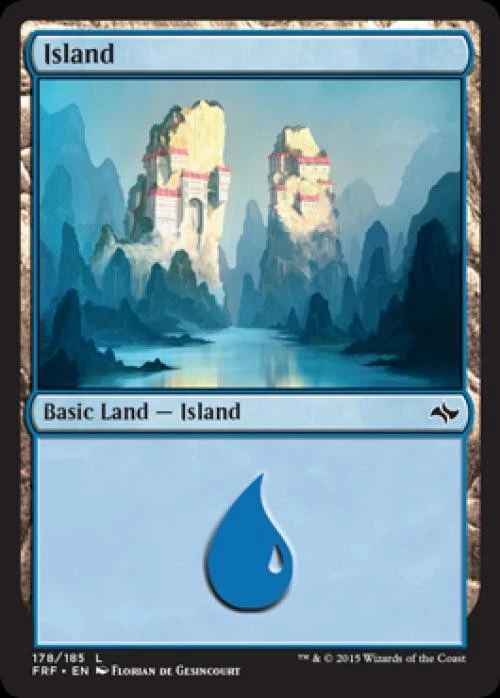 Island (178) -Foil Light Play MTG Fate Reforged - Image 1 of 1