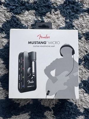 Fender 2311300000 Mustang Micro Guitar Modeling Rechargeable Headphone - Black - Image 1 of 4