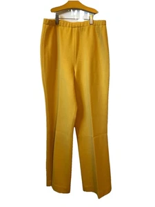 Vintage Pendleton Pants Womens 14 Yellow Wool High Rise 70s - Picture 1 of 9