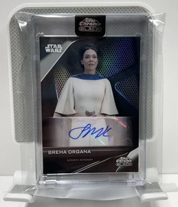 2023 Topps Black Chrome Star Wars BREHA ORGANA AUTOGRAPH Simone Kessell A-KE - Picture 1 of 2