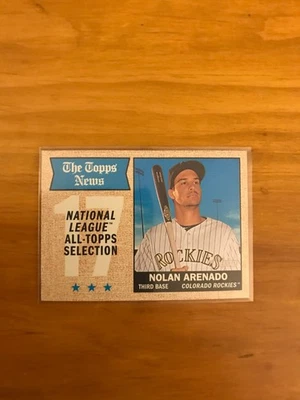 2017 Topps Heritage, National League All Topps Selection,Nolan Arenado, 373 - Image 1 of 2