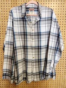 Wrangler Jeans Co Button Up LS kariertes Hemd Erwachsene Herren Größe XL leicht - Bild 1 von 5