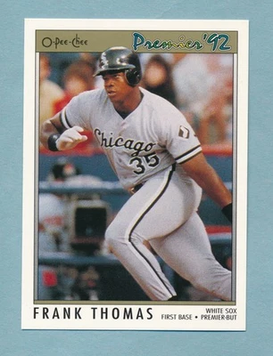 Frank Thomas 1992 O-Pee-Chee Premier #59 Chicago White Sox - Image 1 of 2
